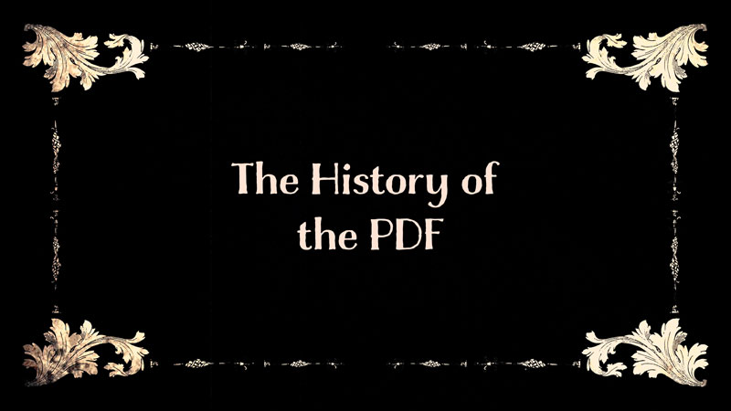 history of pdf